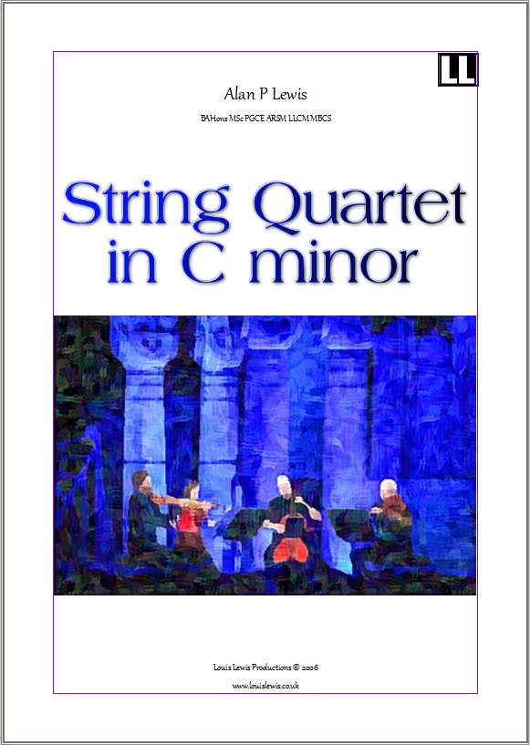 String Quartet in C Minor Title Page